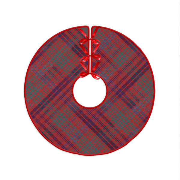 Ross Weathered Clan Badge Tartan Christmas Tree Skirt