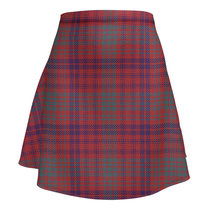 Ross Weathered Clan Badge Tartan Flared Skirt