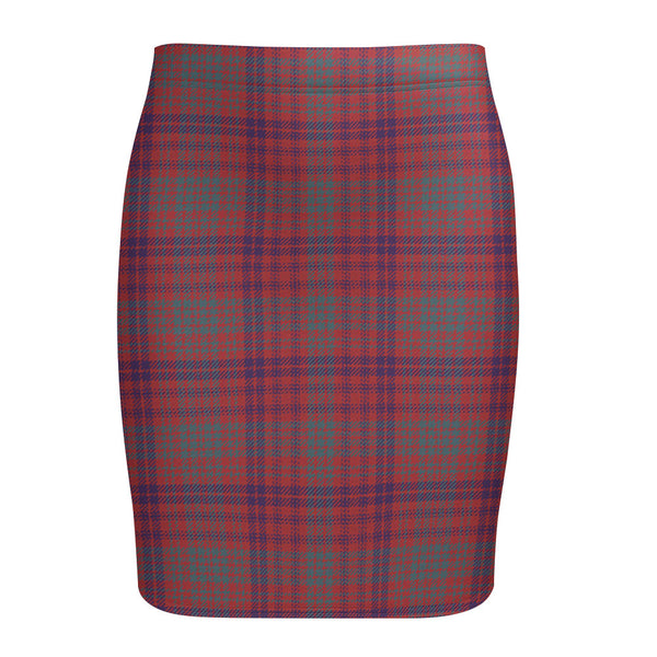 Ross Weathered Tartan Fitted Skirt