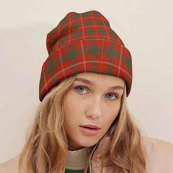 Rothesay Red Ancient Tartan Knitted Beanie