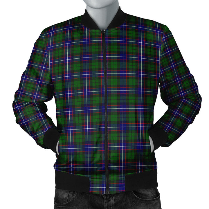 Russell Modern Clan Badge Tartan Bomber Jacket