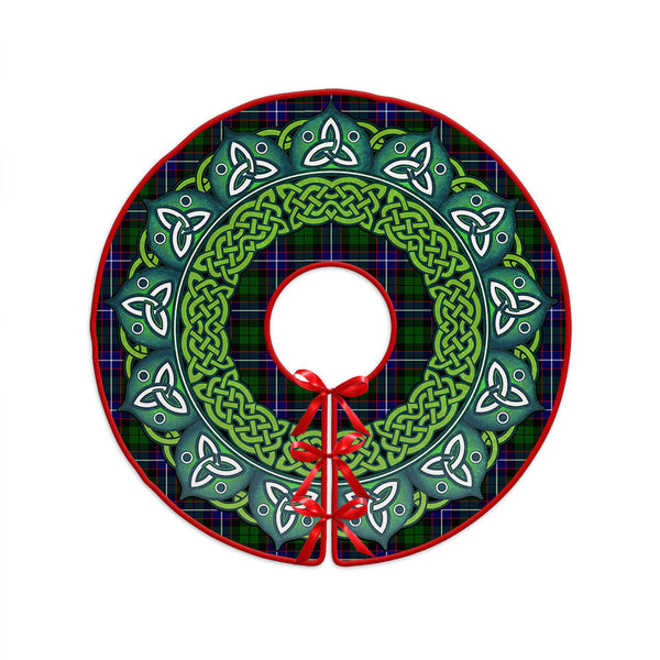 Russell Modern Clan Badge Tartan Christmas Tree Skirt Heritage Holiday Decor
