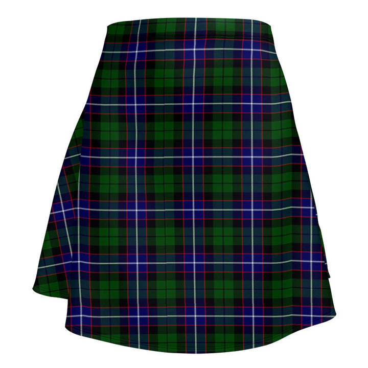 Russell Modern Clan Badge Tartan Flared Skirt