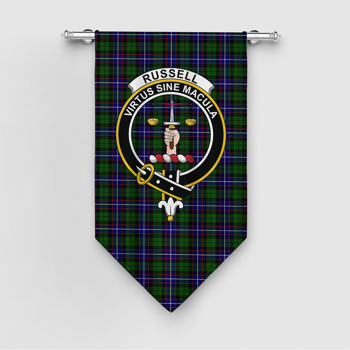 Russell Modern Clan Badge Tartan Gonfalon