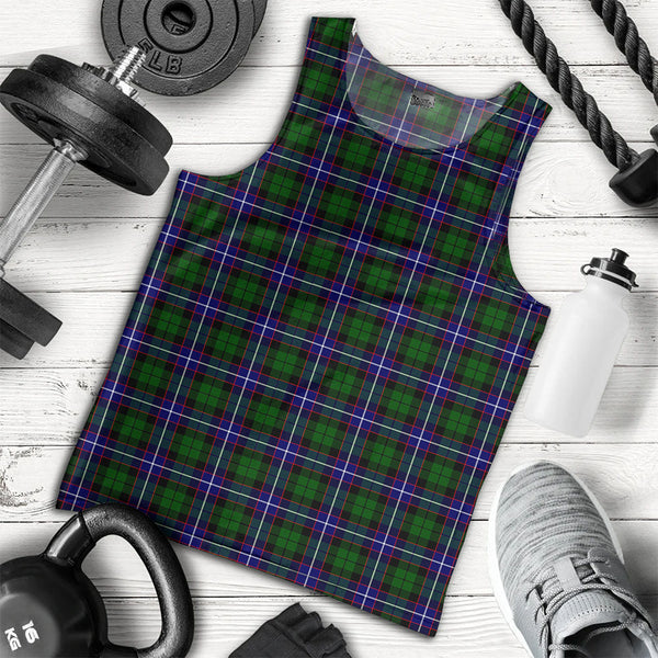 Russell Modern Clan Badge Tartan Men Tank Top