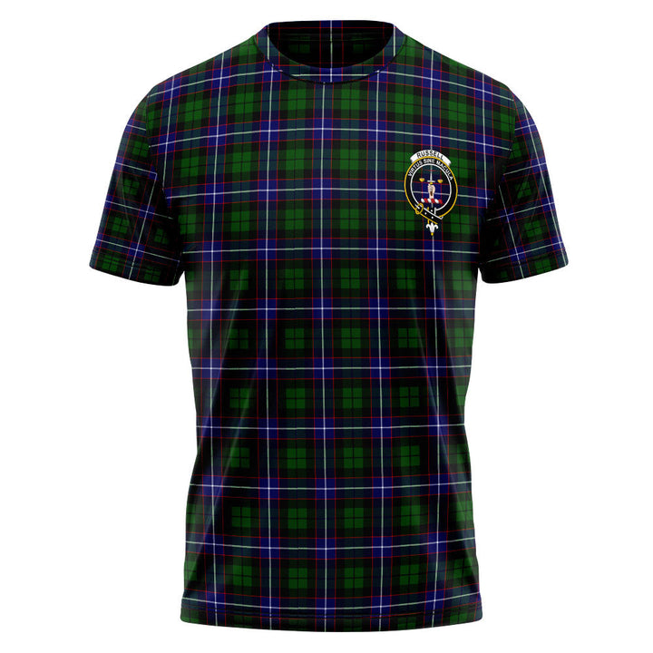 Russell Modern Clan Badge Tartan T-Shirt