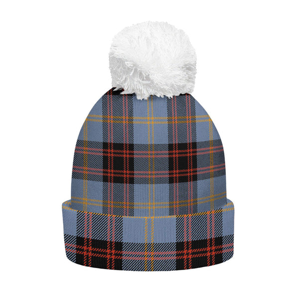 Rutherford Ancient Clan Badge Tartan Bobble Beanie Hat