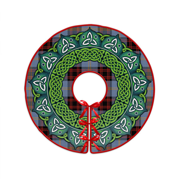 Rutherford Ancient Clan Badge Tartan Christmas Tree Skirt Heritage Holiday Decor