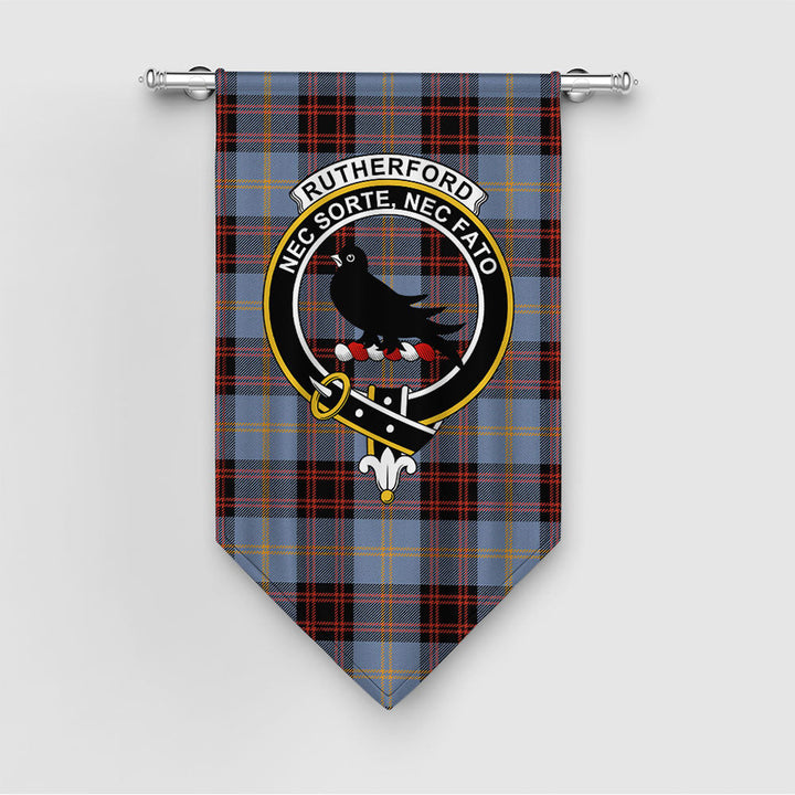 Rutherford Ancient Clan Badge Tartan Gonfalon