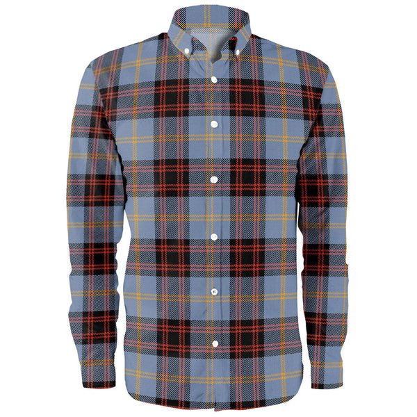 Rutherford Ancient Clan Badge Tartan Long Sleeve Shirt