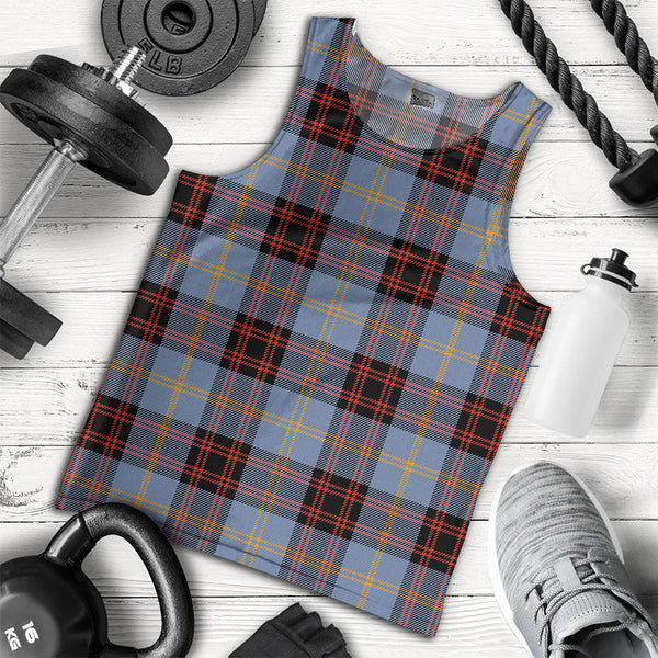Rutherford Ancient Clan Badge Tartan Men Tank Top