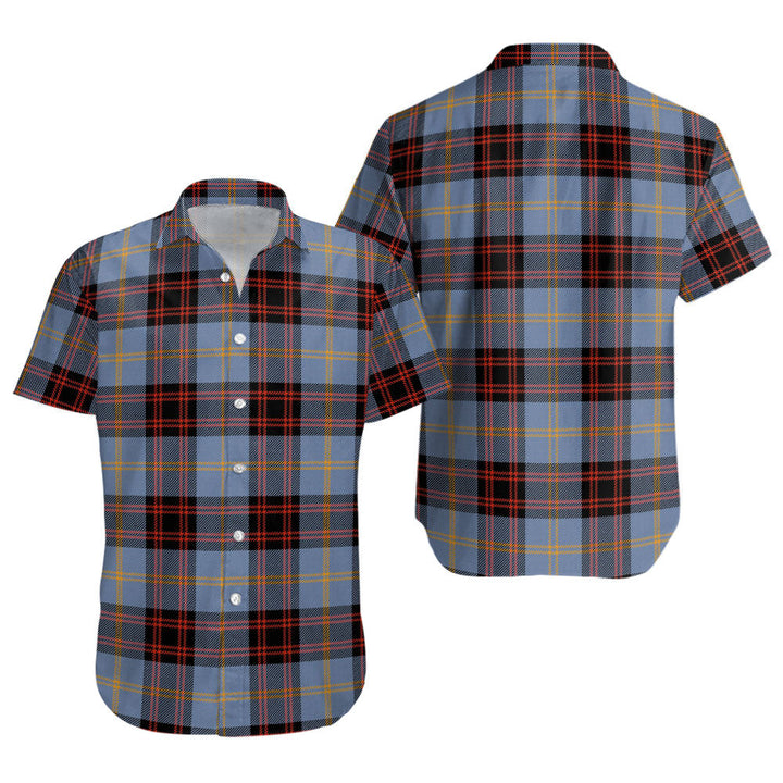 Rutherford Ancient Clan Badge Tartan Short Sleeve Shirt