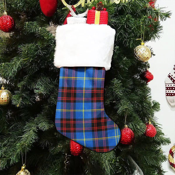 Rutherford Modern Clan Badge Tartan Christmas Stocking