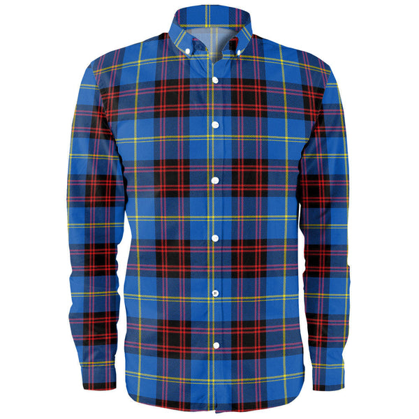 Rutherford Modern Clan Badge Tartan Long Sleeve Shirt
