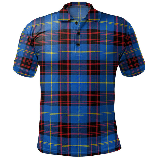 Rutherford Modern Clan Badge Tartan Polo Shirt