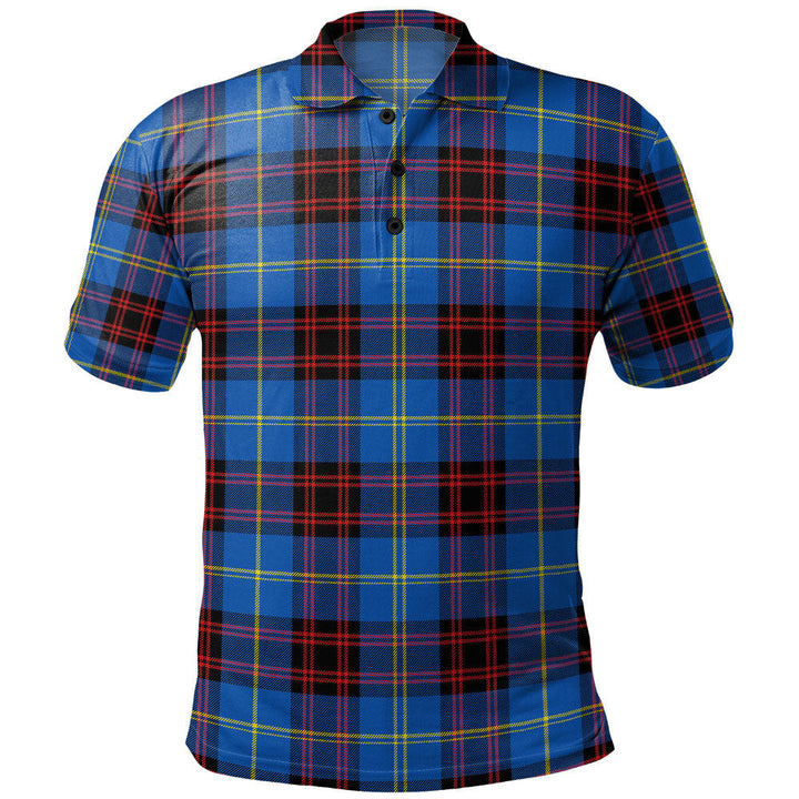 Rutherford Modern Clan Badge Tartan Polo Shirt