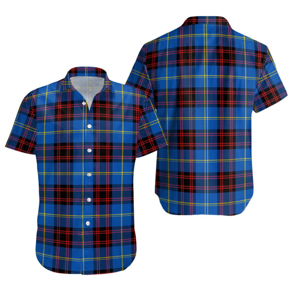 Rutherford Modern Clan Badge Tartan Short Sleeve Shirt