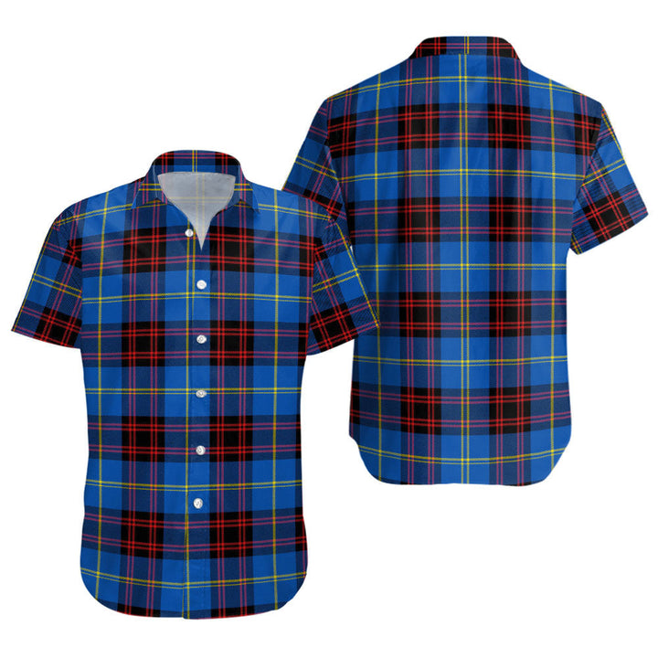 Rutherford Modern Clan Badge Tartan Short Sleeve Shirt