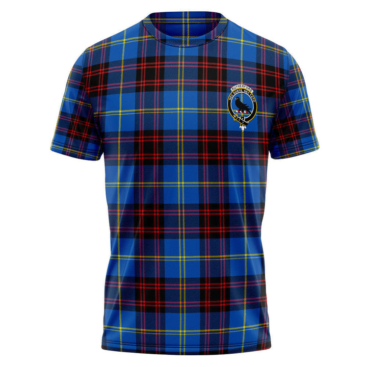 Rutherford Modern Clan Badge Tartan T-Shirt