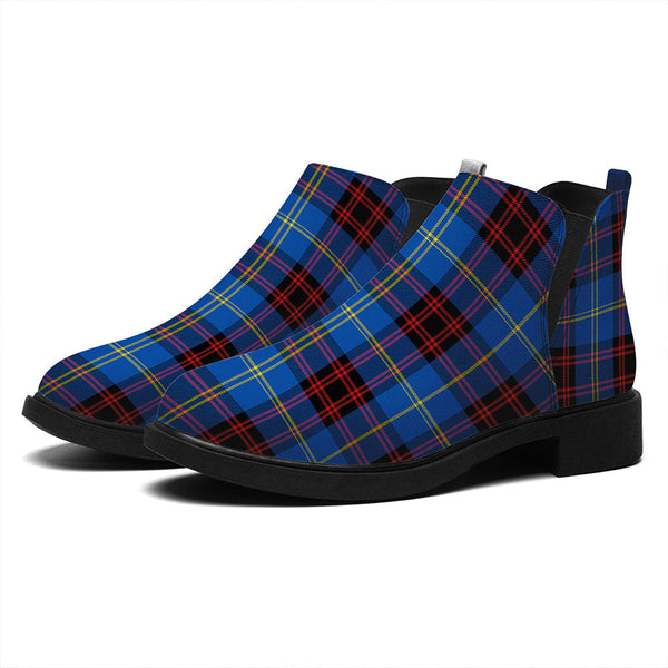 Rutherford Modern Tartan Flat Ankle Boots