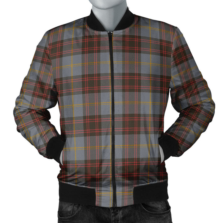 Rutherford Weathered Clan Badge Tartan Bomber Jacket