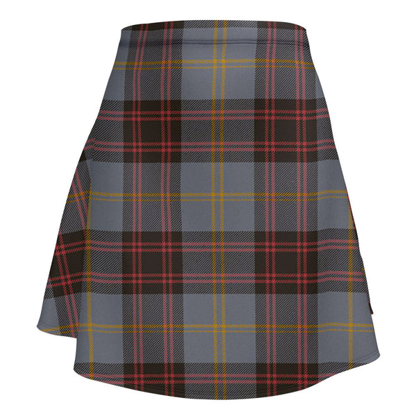 Rutherford Weathered Clan Badge Tartan Flared Skirt