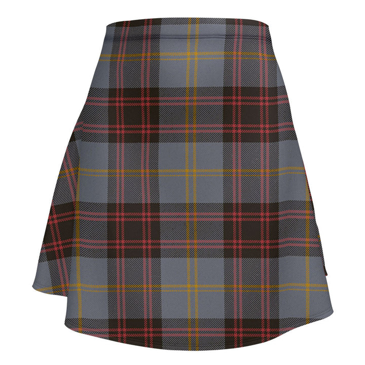 Rutherford Weathered Clan Badge Tartan Flared Skirt