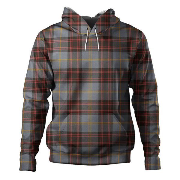 Rutherford Weathered Clan Badge Tartan Hoodie