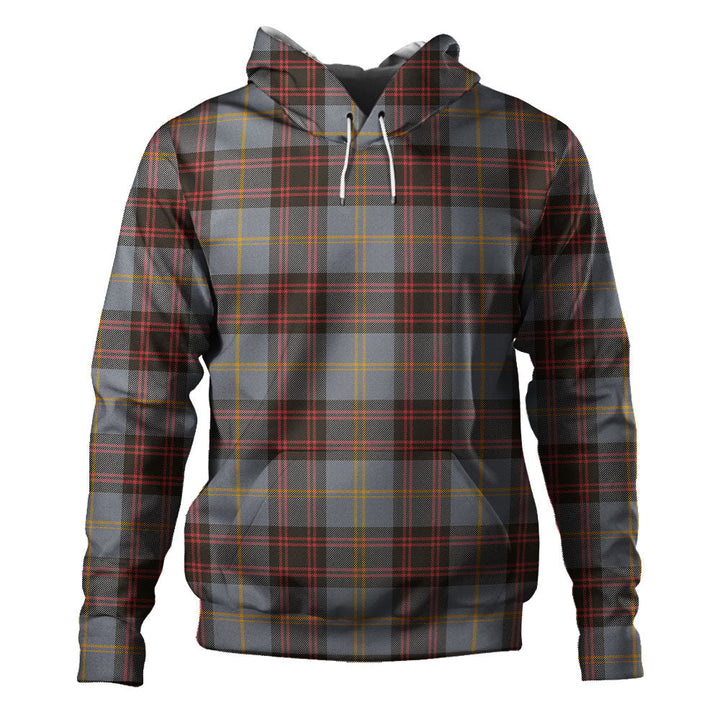 Rutherford Weathered Clan Badge Tartan Hoodie
