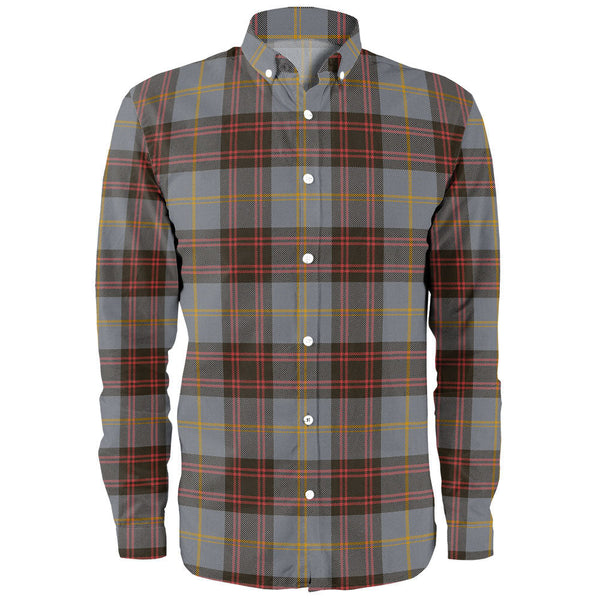 Rutherford Weathered Clan Badge Tartan Long Sleeve Shirt