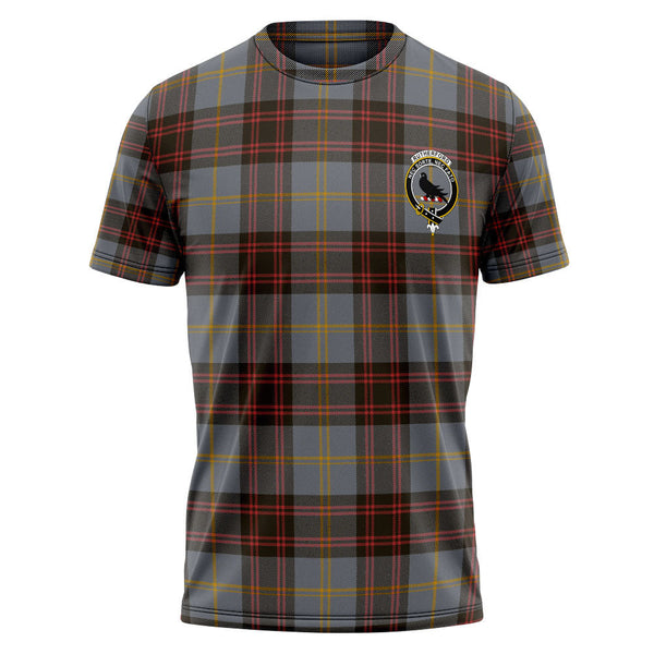 Rutherford Weathered Clan Badge Tartan T-Shirt