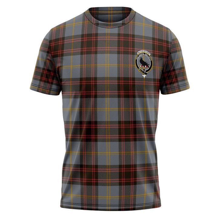 Rutherford Weathered Clan Badge Tartan T-Shirt
