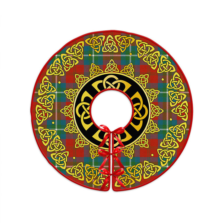 Ruthven Ancient Clan Badge Tartan Christmas Tree Skirt Golden Celtic Heritage