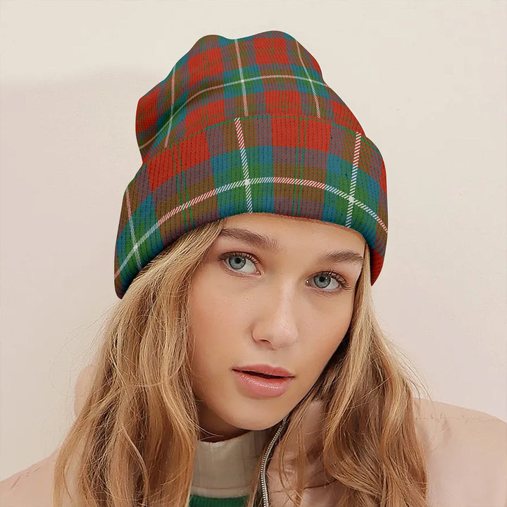 Ruthven Ancient Clan Badge Tartan Knitted Beanie