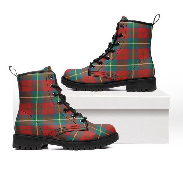 Ruthven Ancient Clan Badge Tartan Leather Boots