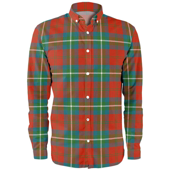 Ruthven Ancient Clan Badge Tartan Long Sleeve Shirt