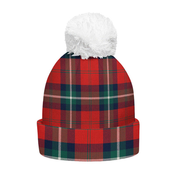 Ruthven Modern Clan Badge Tartan Bobble Beanie Hat