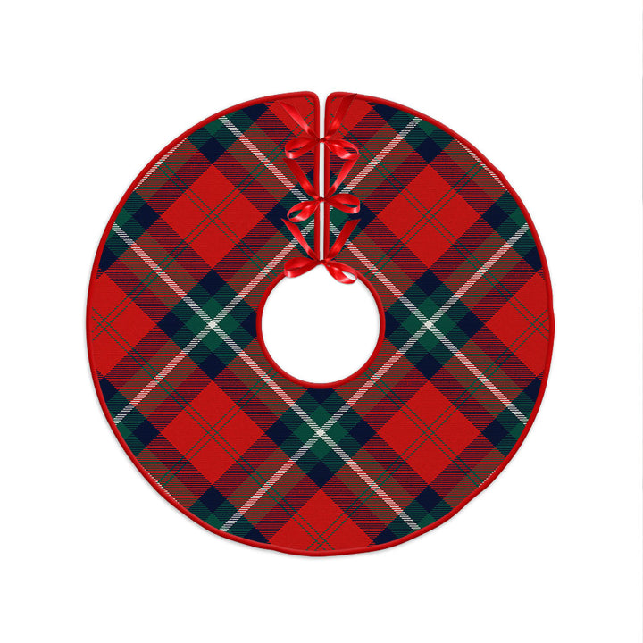 Ruthven Modern Clan Badge Tartan Christmas Tree Skirt