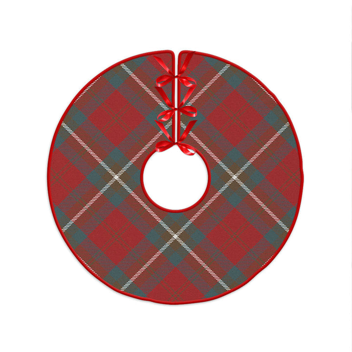 Ruthven Weathered Clan Badge Tartan Christmas Tree Skirt
