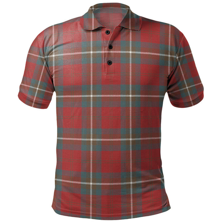Ruthven Weathered Clan Badge Tartan Polo Shirt
