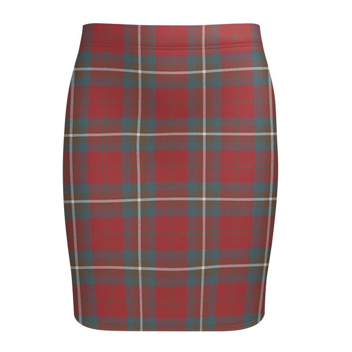 Ruthven Weathered Tartan Fitted Skirt