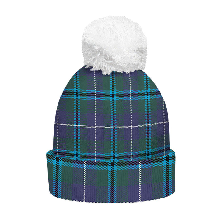 Sandilands Clan Badge Tartan Bobble Beanie Hat