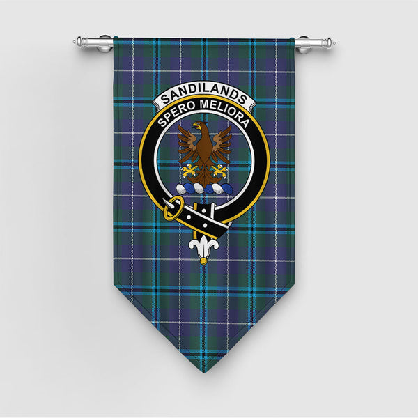 Sandilands Clan Badge Tartan Gonfalon