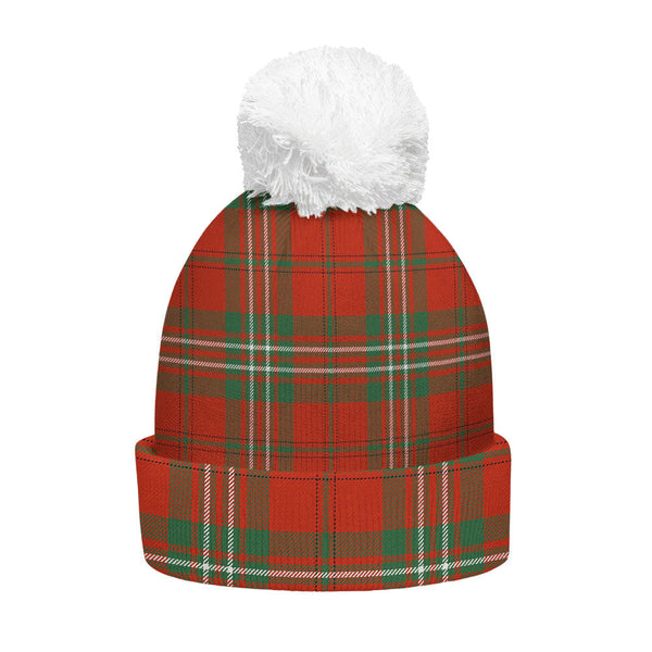 Scott Ancient Clan Badge Tartan Bobble Beanie Hat