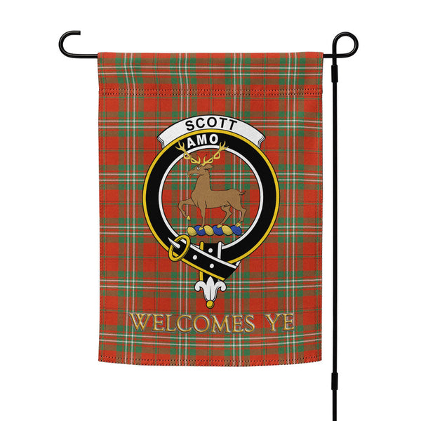 Scott Ancient Clan Badge Tartan Garden Flag