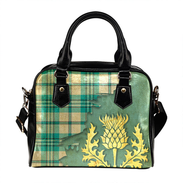 Scott Dress Turquoise Modern Tartan Shoulder Handbag Thistle Oldest Style