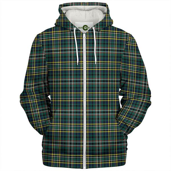 Scott Green Modern Tartan Sherpa Hoodie