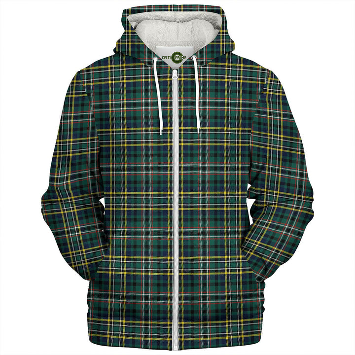 Scott Green Modern Tartan Sherpa Hoodie