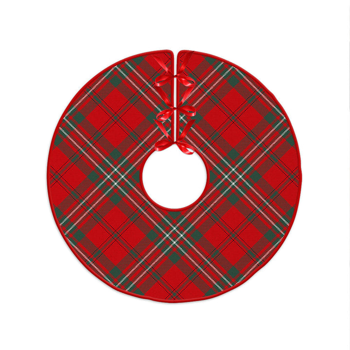 Scott Modern Clan Badge Tartan Christmas Tree Skirt