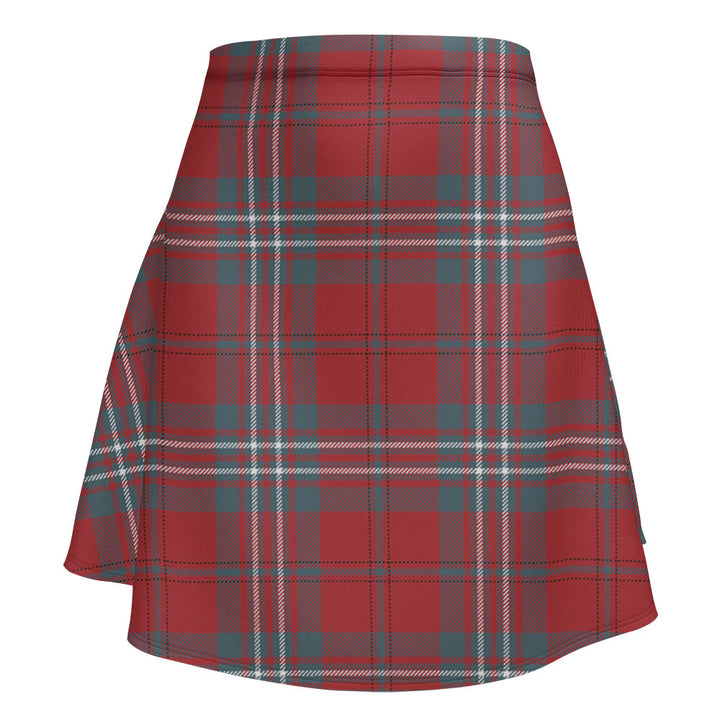 Scott Weathered Clan Badge Tartan Flared Skirt